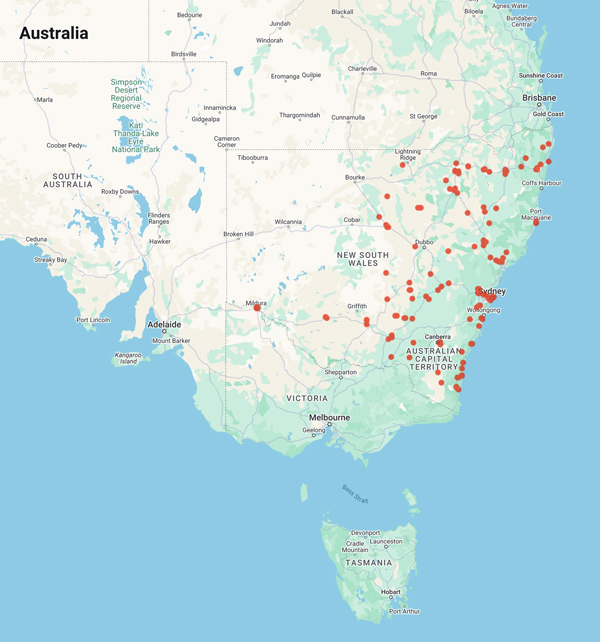 collecting locality map for 'Breakwell, E. and Breakwell, E.J.'