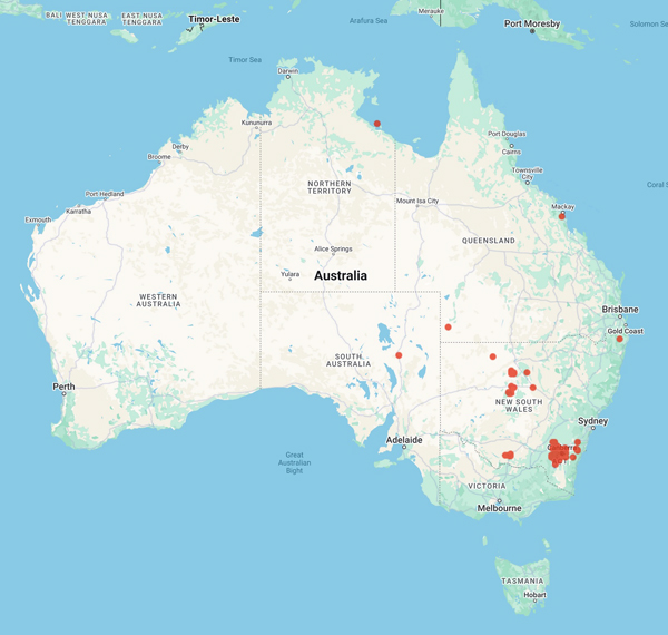 collecting locality map for 'D'Arnay, E.'