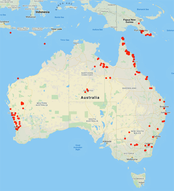 collecting locality map for 'Kanis, A.'