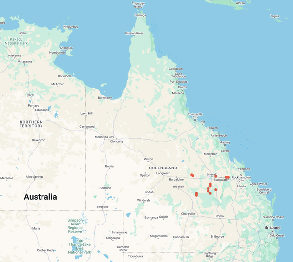 collecting locality map for 'MacPherson, K.'