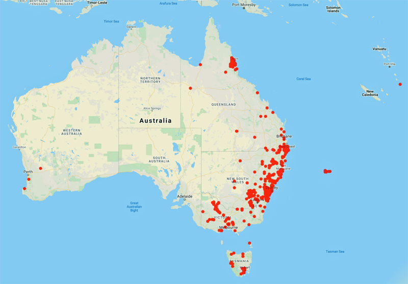 collecting locality map for 'Watts, W.W.'