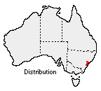 Image of map of distribution of Banksia ericifolia subsp. ericifolia