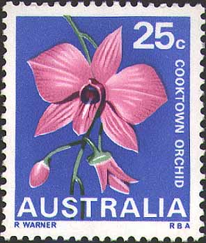 Dendrobium bigibbum stamp