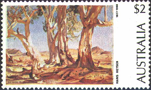 Eucalyptus camaldulensis stamp